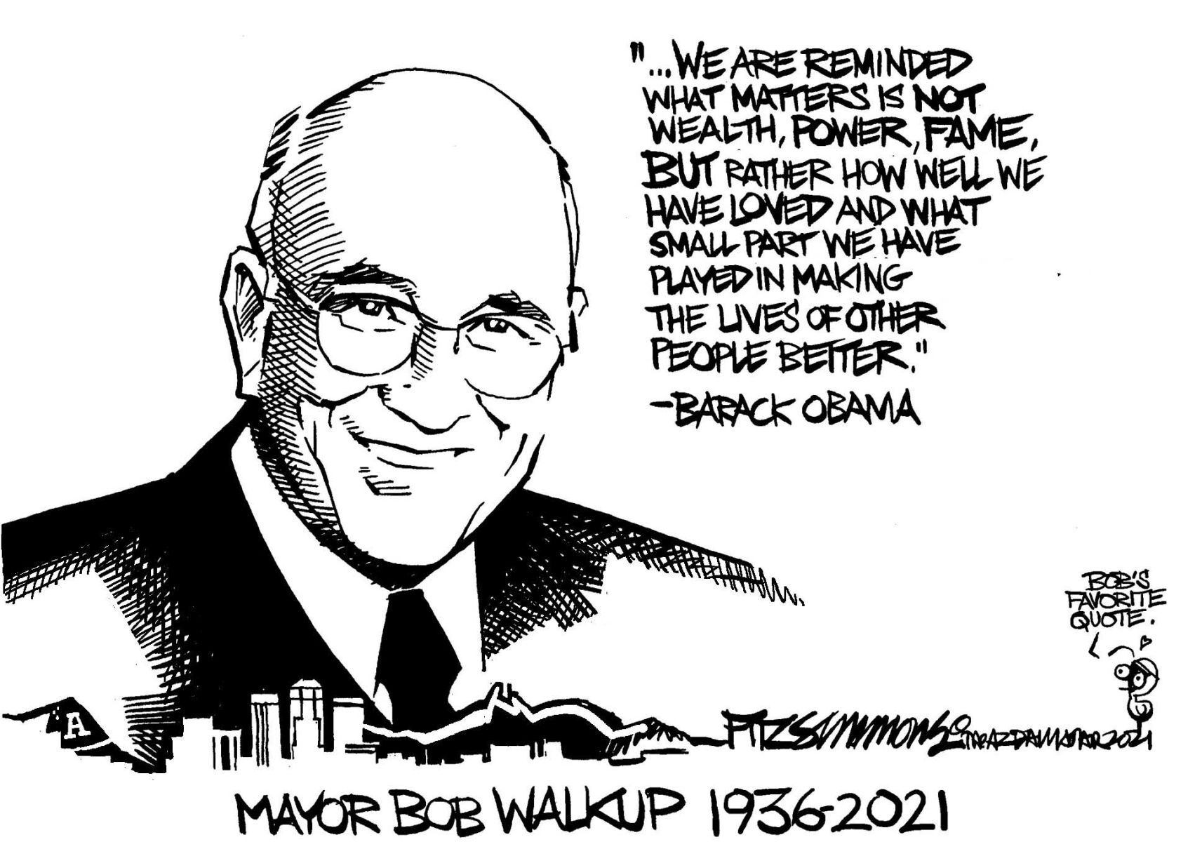 Daily Fitz Cartoon: Mayor Bob Walkup